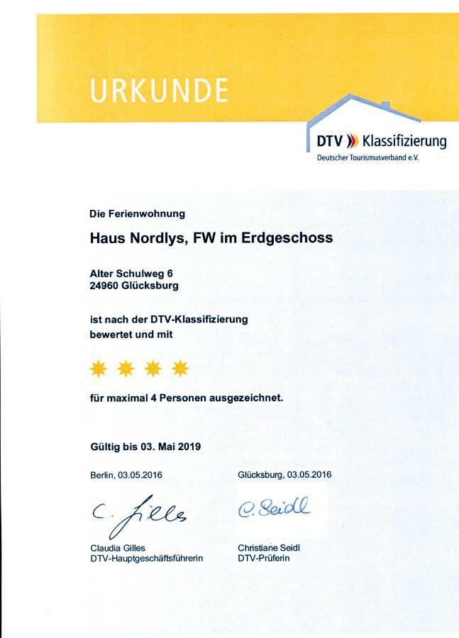 Apartamento Haus Nordlys Glücksburg Exterior foto